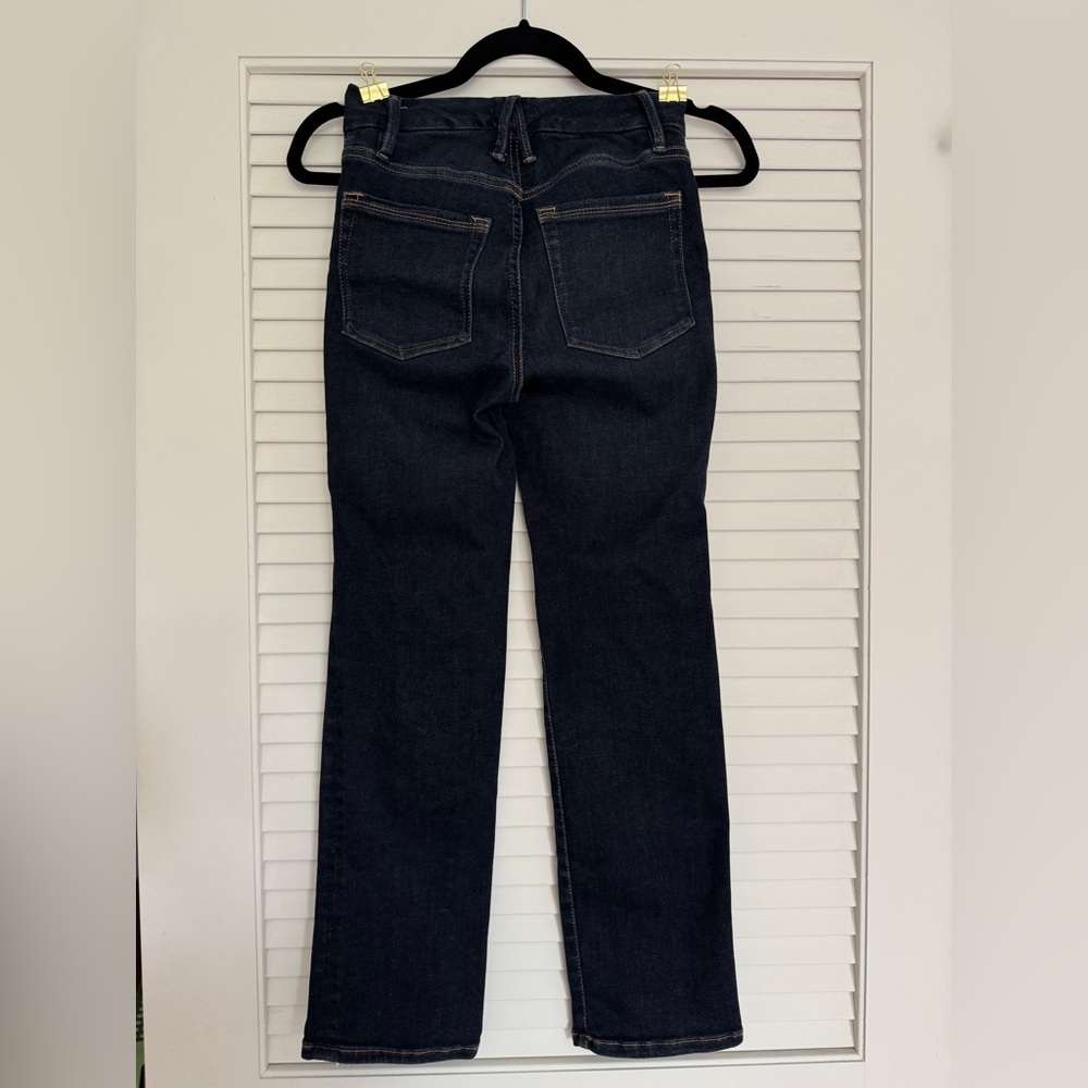 Good American Stretchy Classic Dark Blue Women's Jeans size 00-4 - Picture 2 of 4